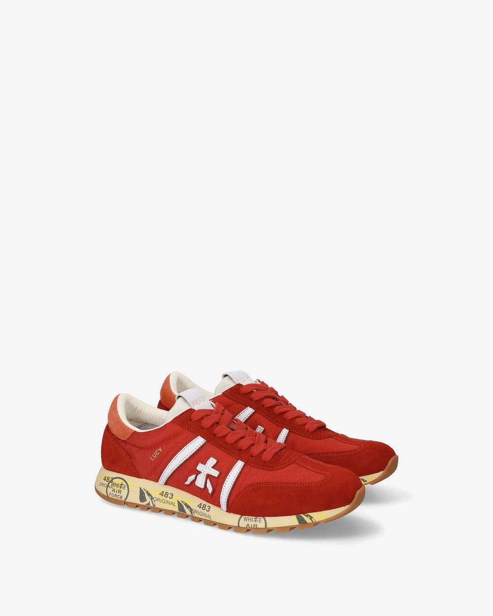 NEW PREMIATA women's lucy-d sneakers in red
